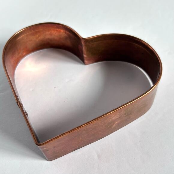 5" Copper Heart Cookie Cutter - Picture 4 of 4
